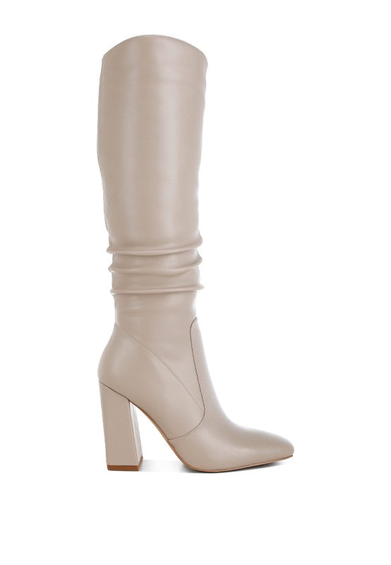Slouchy Knee-High Boots