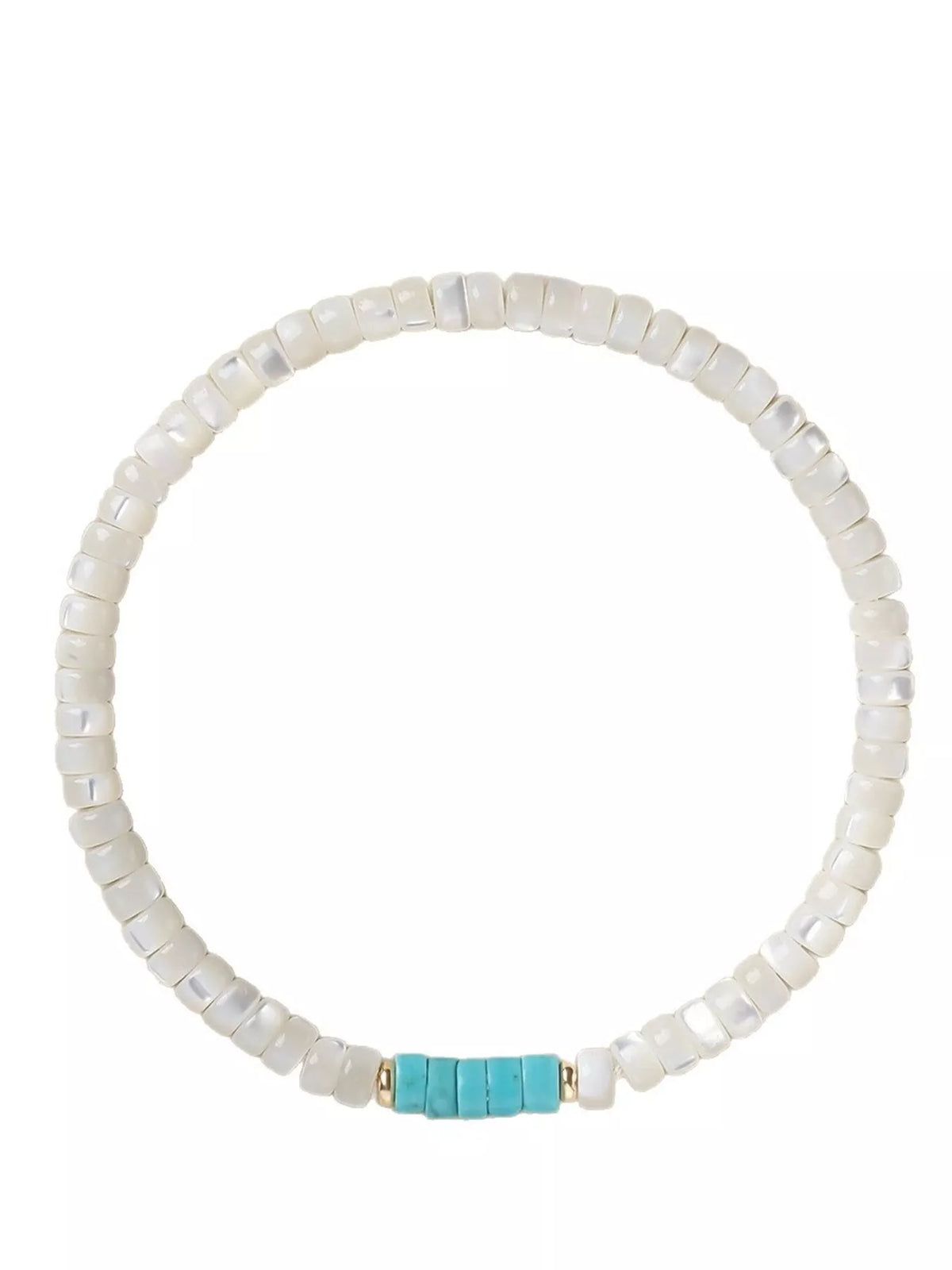 Turquoise Beaded Bracelet - alternate jewelry view