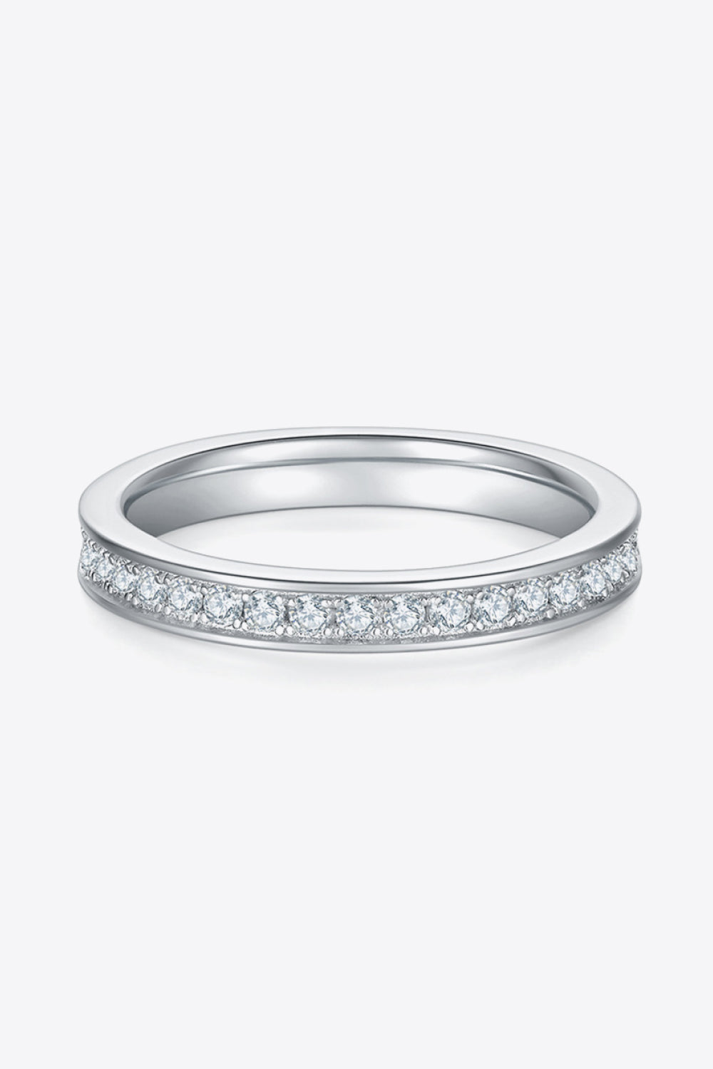 Unexplained Words Moissanite Ring in Silver - women's ring