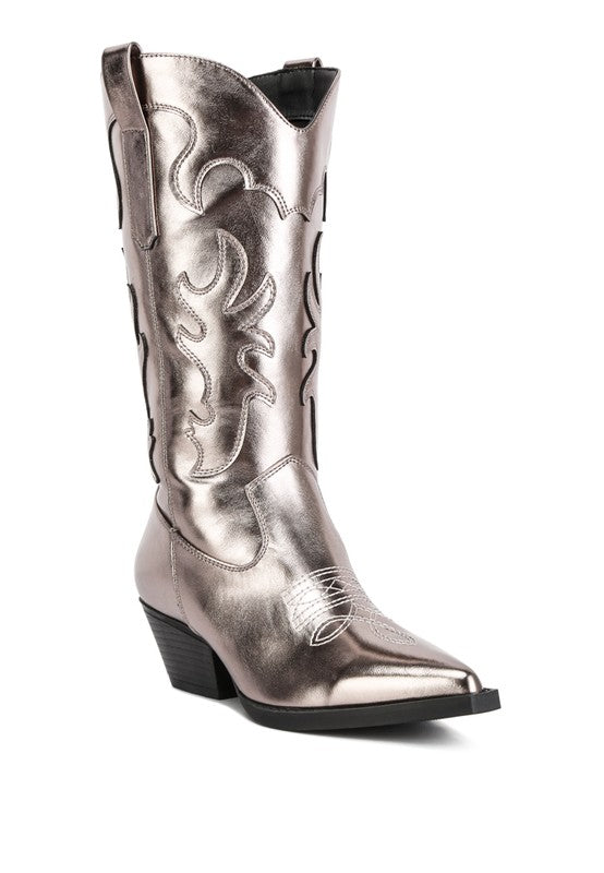 Metallic Cowboy Boots