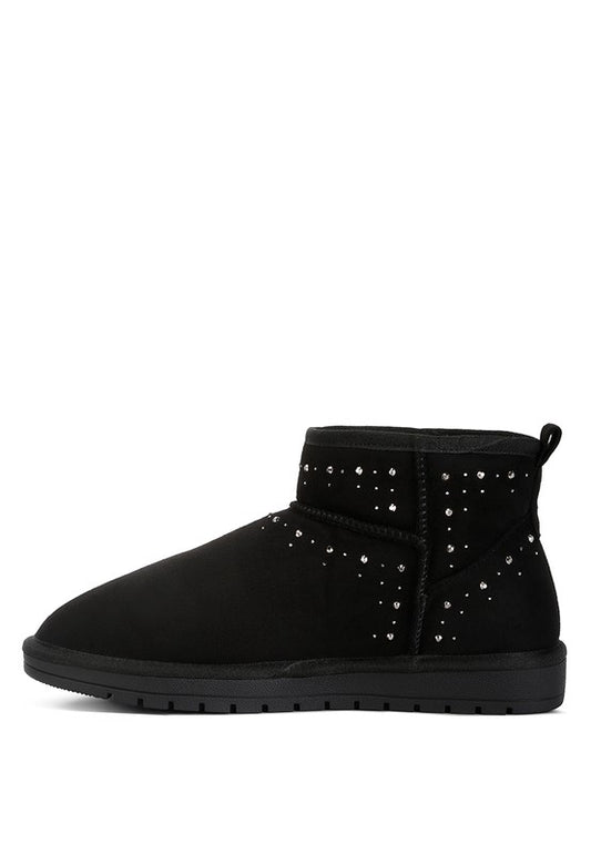 Rhinestone Embellished Booties