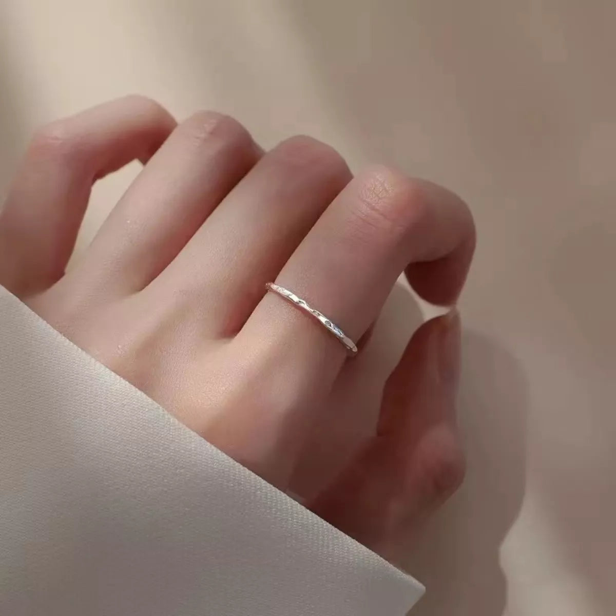 Sterling Silver Open Ring - alternate ring view