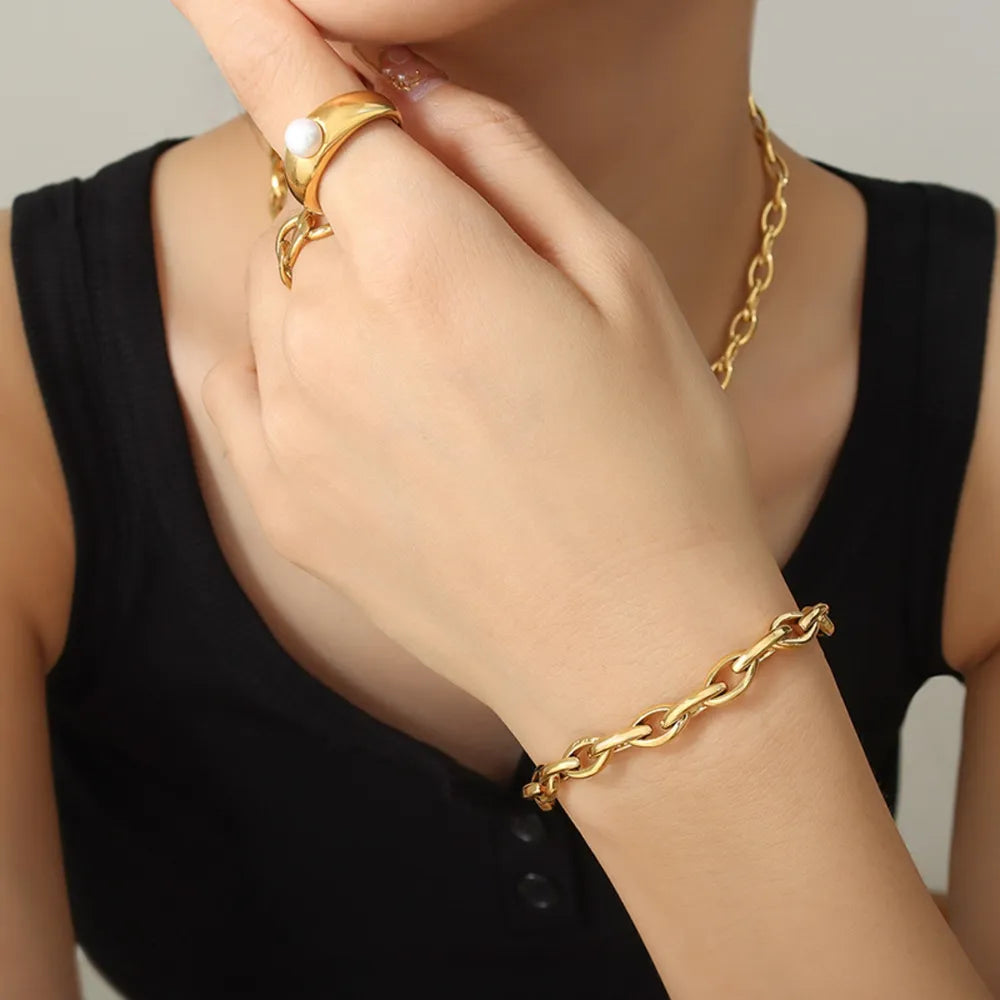 Titanium Steel Chain Bracelet - alternate jewelry view