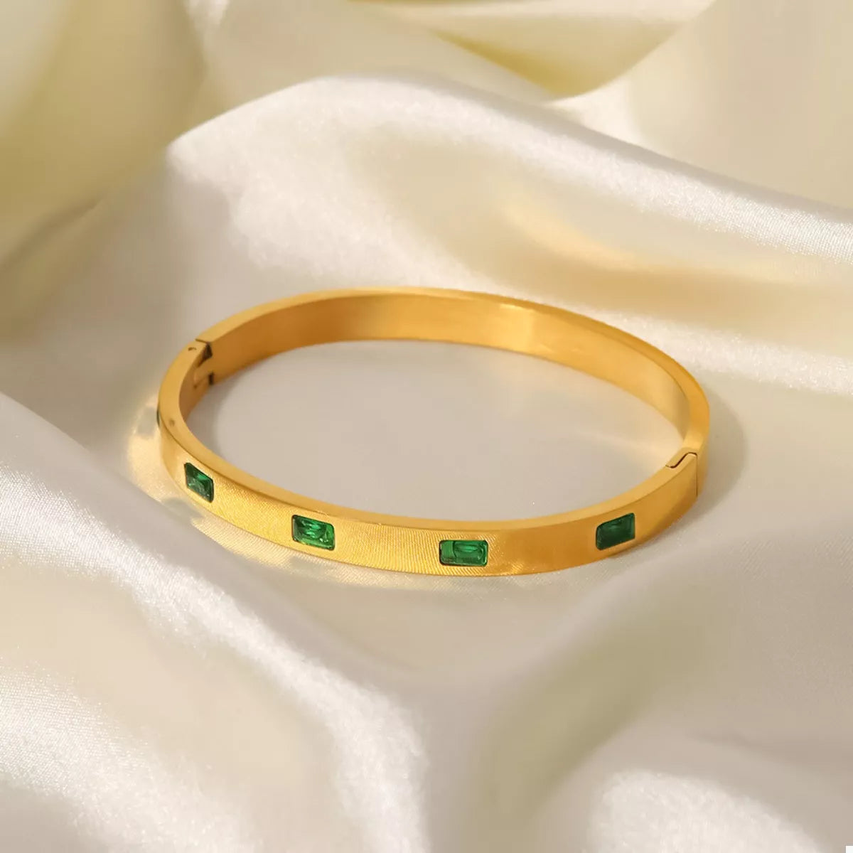 18K Gold-Plated Stainless Steel Zircon Bracelet - alternate jewelry view