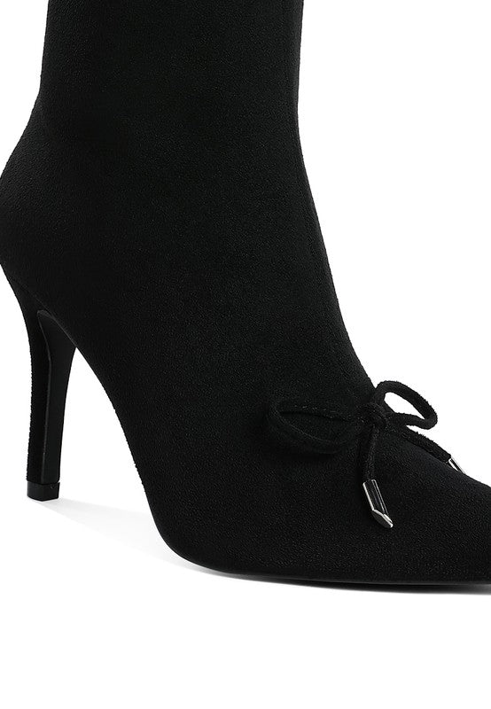 Bow Detail Ankle Boots