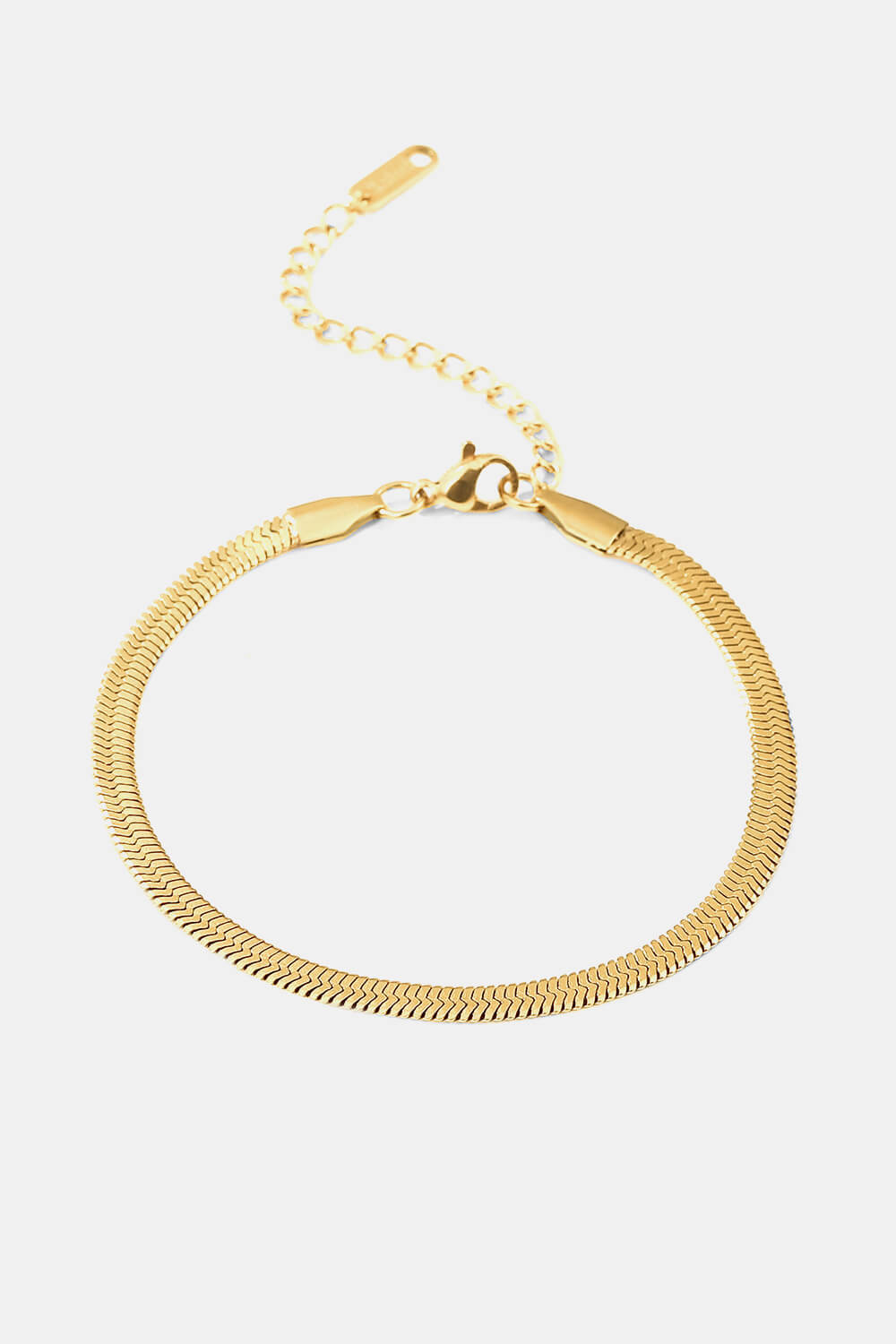 Herringbone Chain Stainless Steel Bracelet - alternate jewelry view