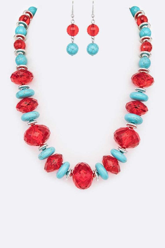 Multicolor Necklace Set