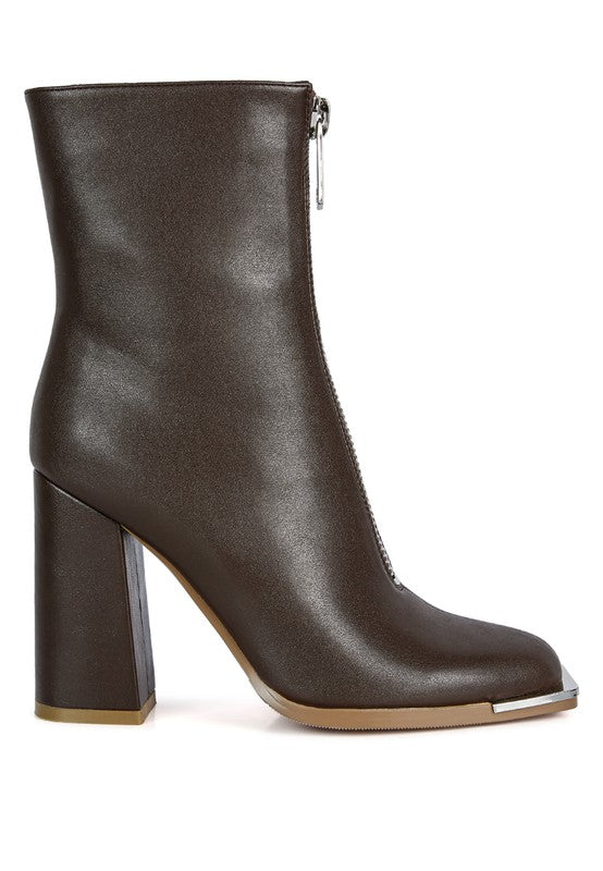 Square Toe Ankle Boots