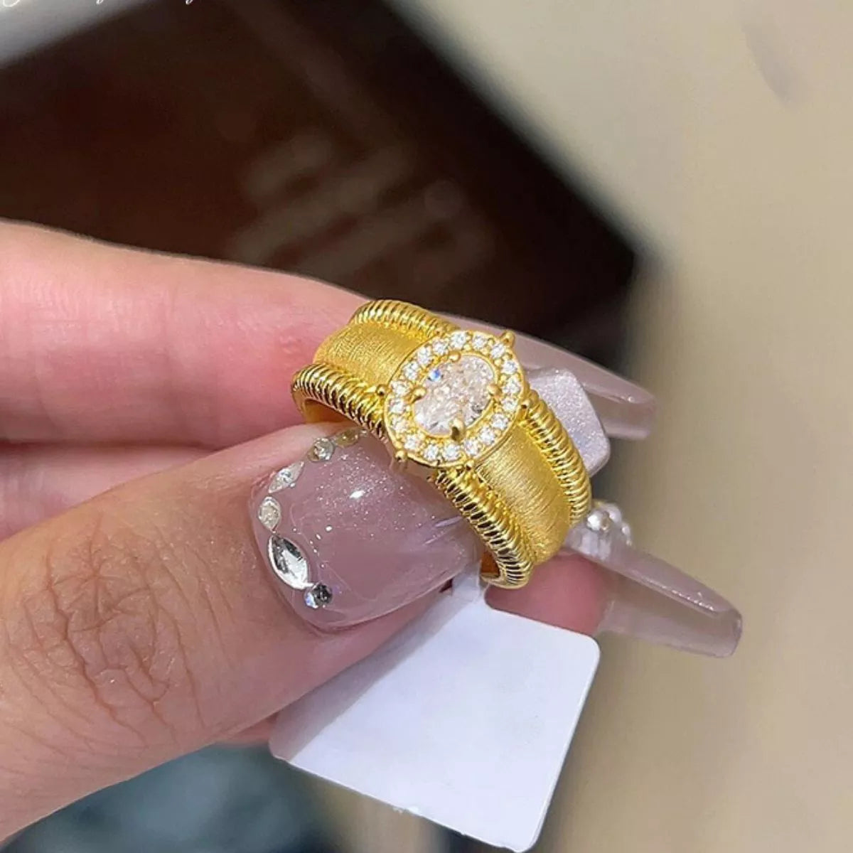 18K Gold-Plated Sterling Silver Ring - alternate ring view