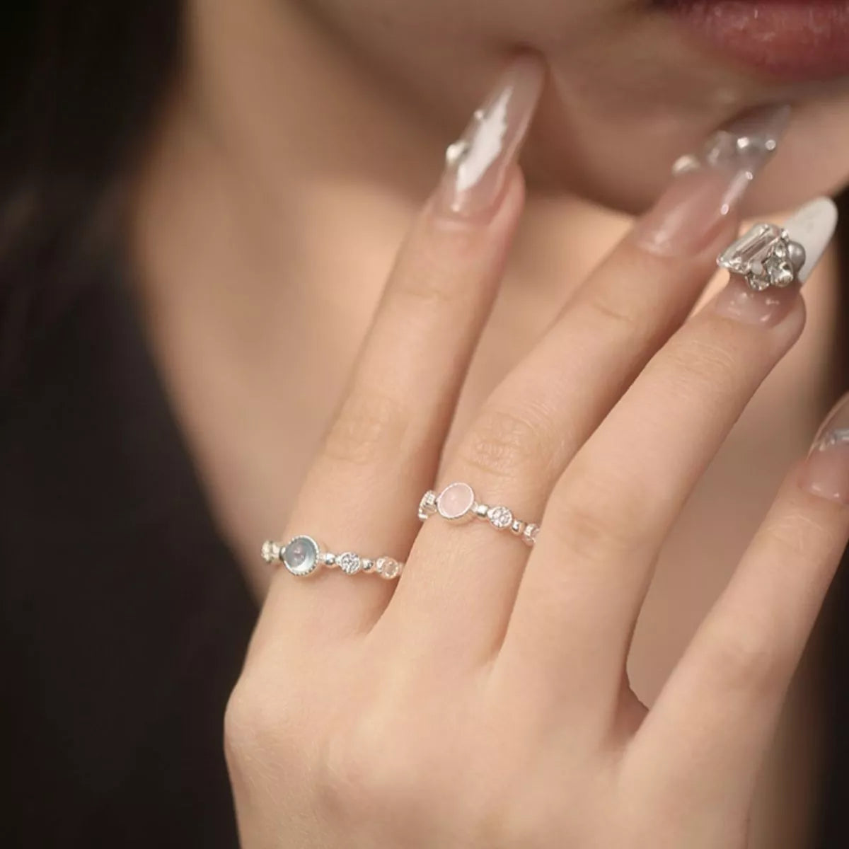 Sterling Silver Open Ring - alternate ring view
