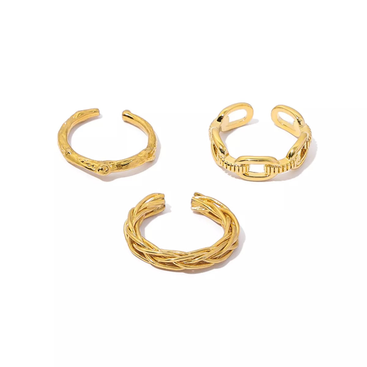 18K Gold-Plated Open Ring - alternate ring view