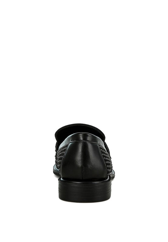 Rhinestones Embellished Loafers