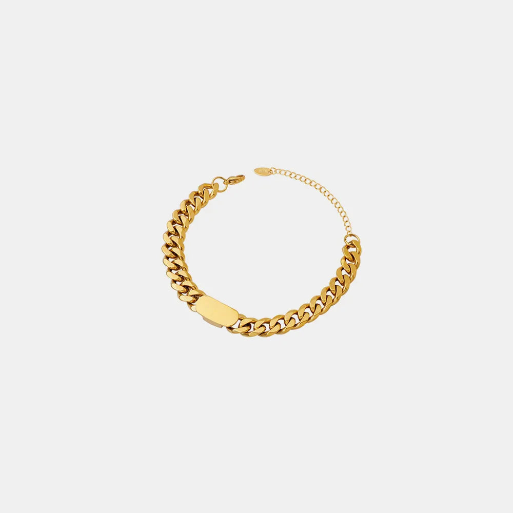 18K Gold-Plated Titanium Steel Bracelet in Gold - women's bracelet