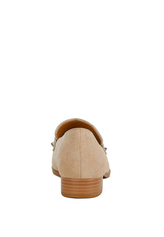 Studded Suede Loafers