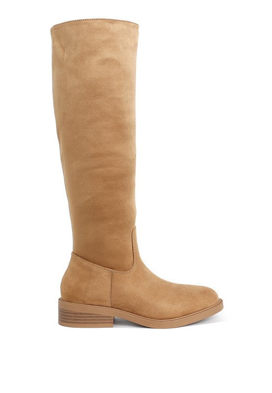 Round Toe Calf Boots