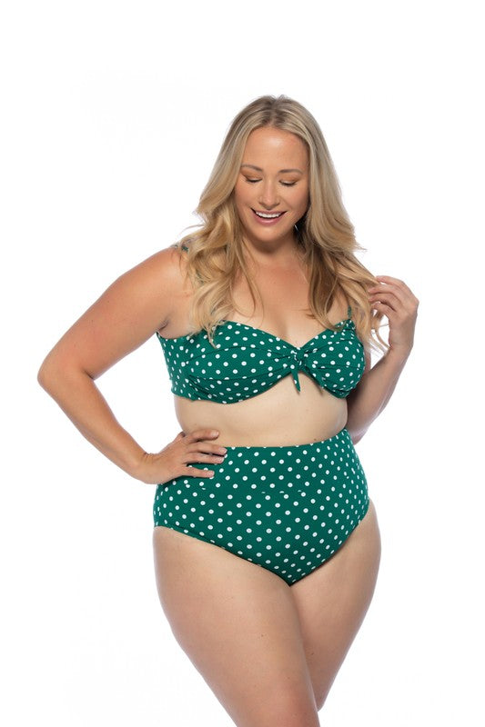 Polka Dot Print Bikini Set