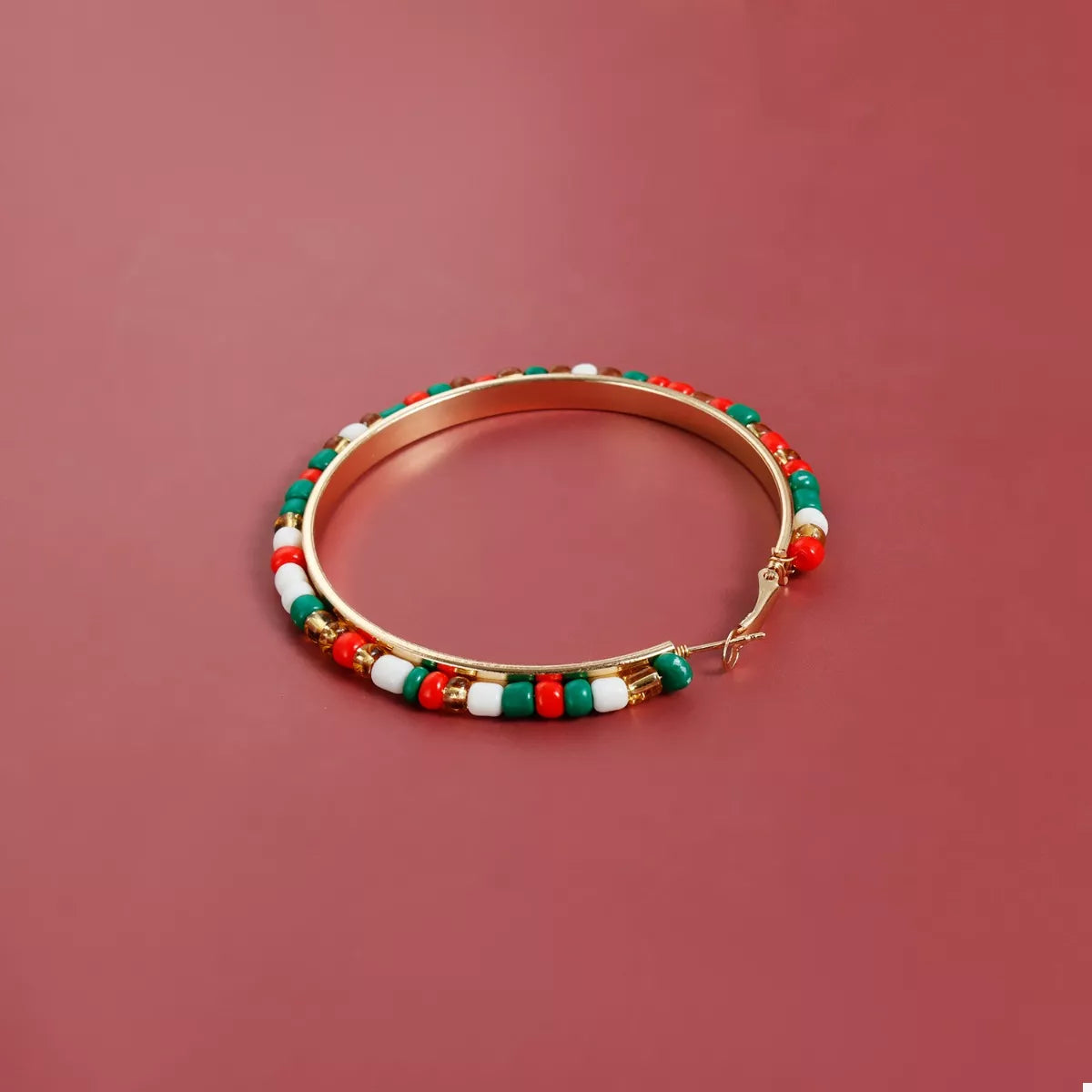 18K Gold-Plated Hoop Earrings - alternate earring view