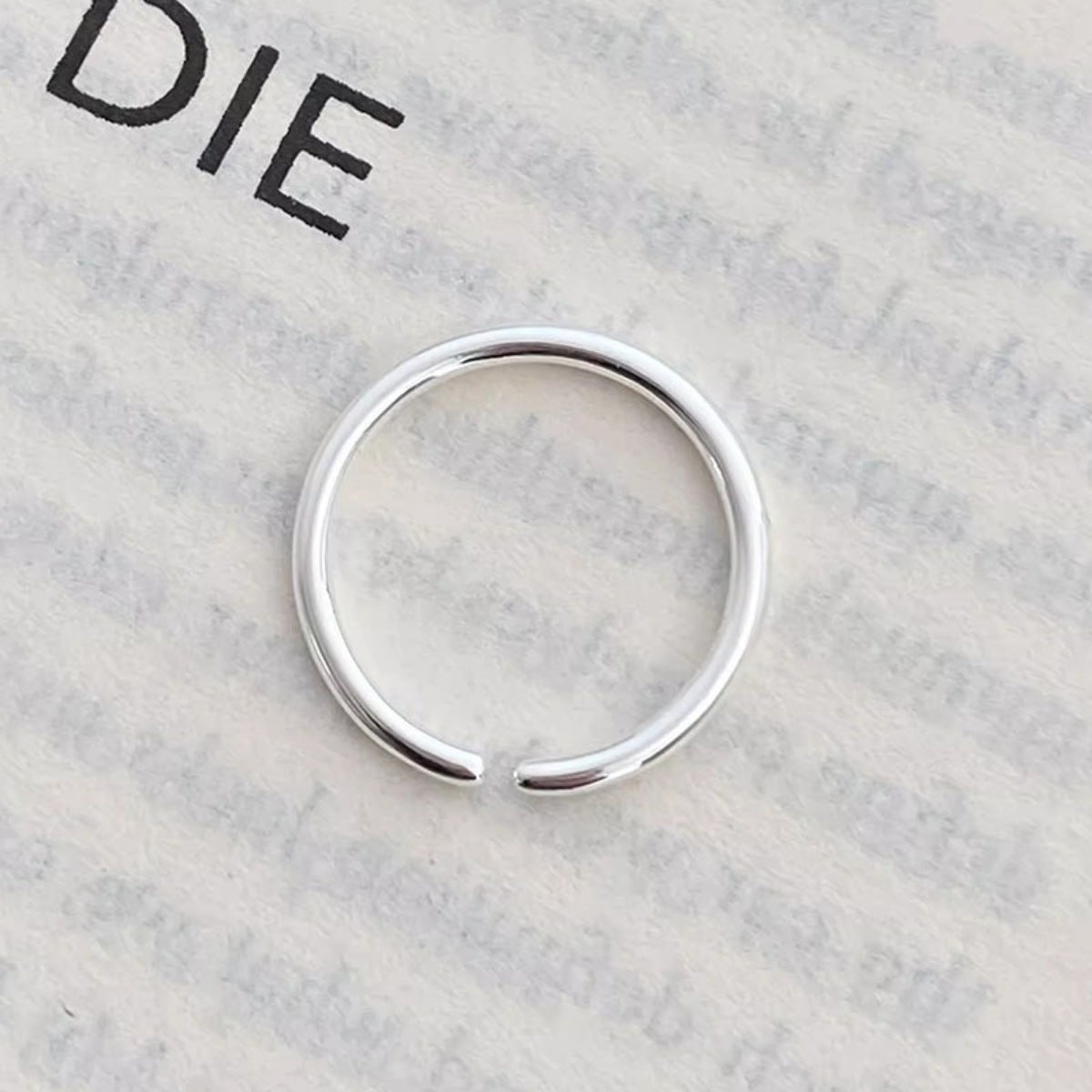 Sterling Silver Open Ring - alternate ring view