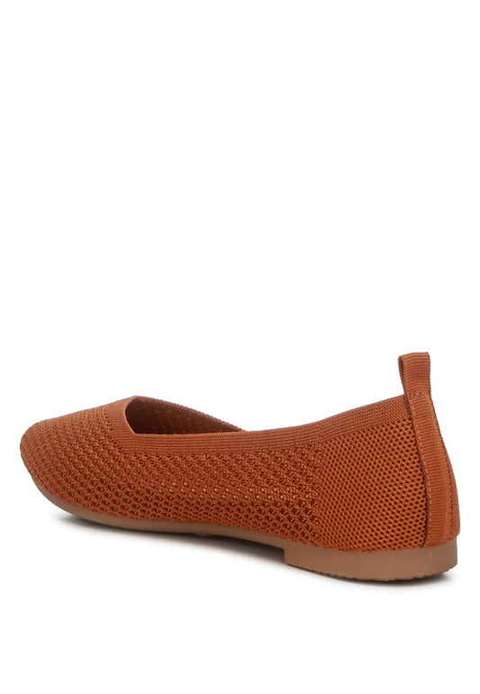 Knit Slip On Ballerinas