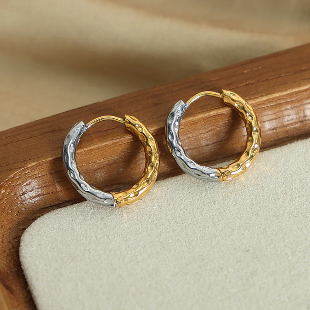 18K Gold-Plated Huggie Earrings in Gold - women's huggie earrings
