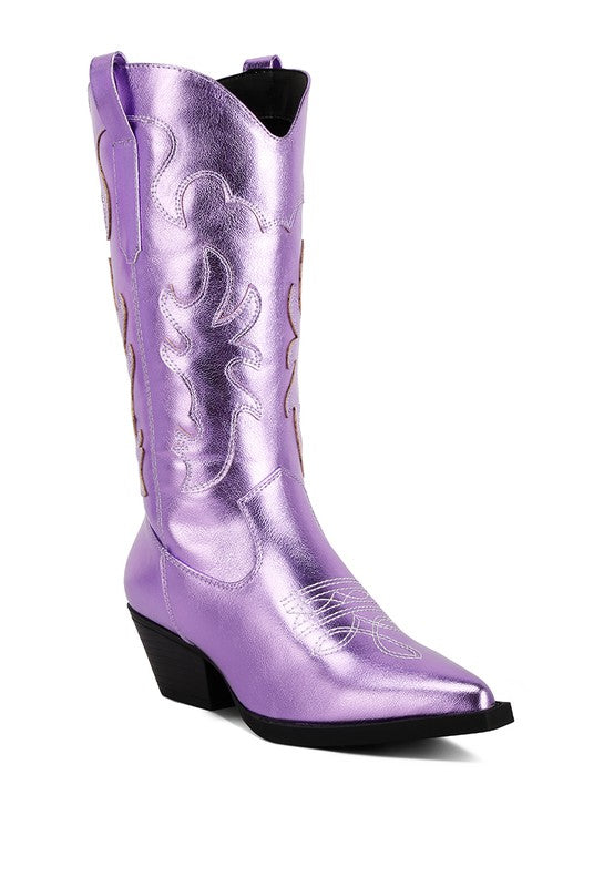 Metallic Cowboy Boots