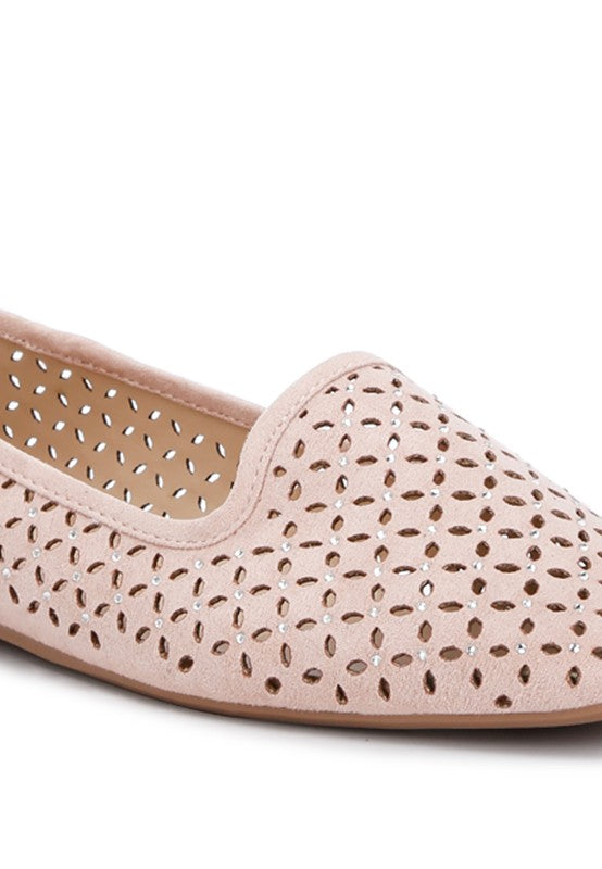 Chic Perforated Ballerinas