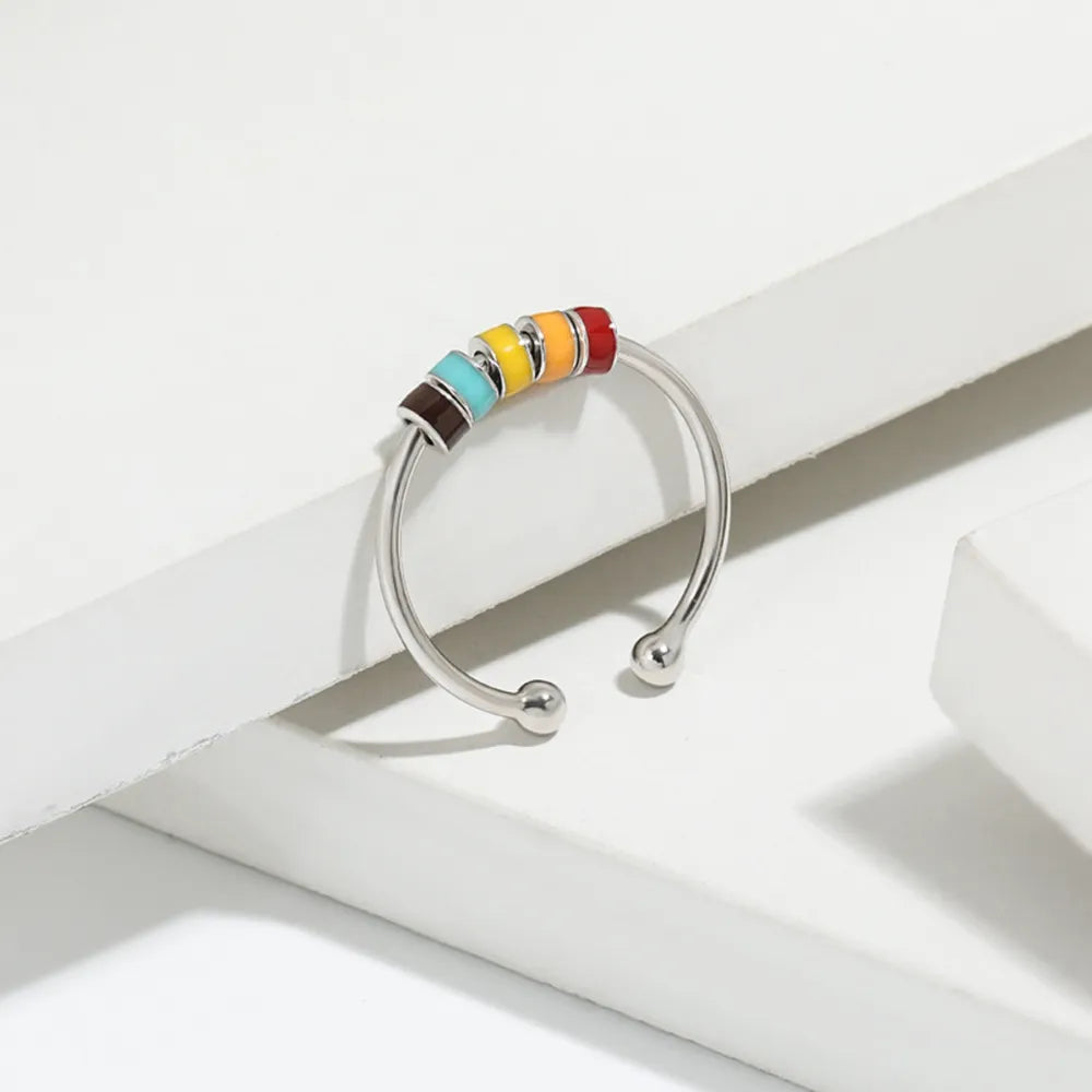 Sterling Silver Oil Drip Ring - alternate ring view