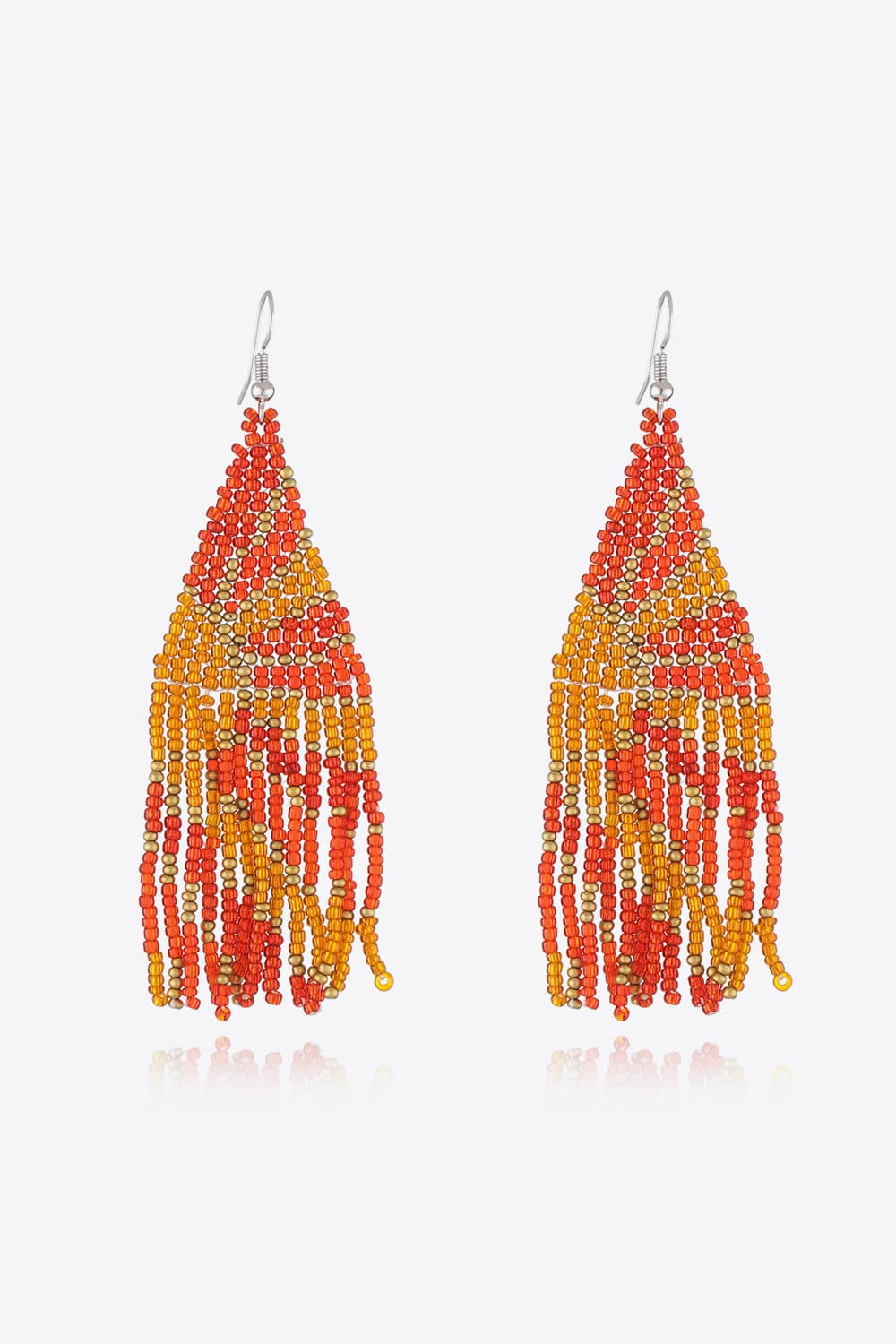Beaded Dangle Earrings - alternate earring view