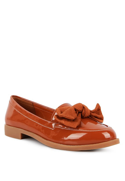 Bow-Tie Patent Loafers