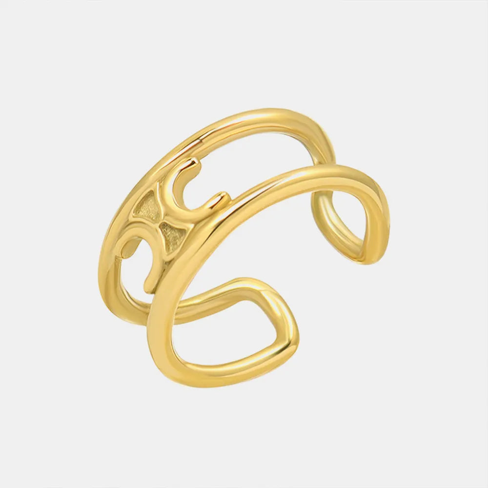 Titanium Steel Double-Layered Ring - alternate ring view