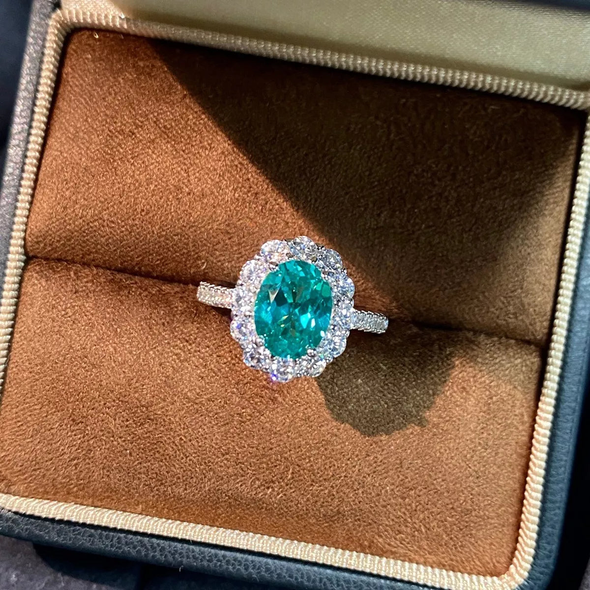 Sterling Silver Emerald Ring in Green - women's ring