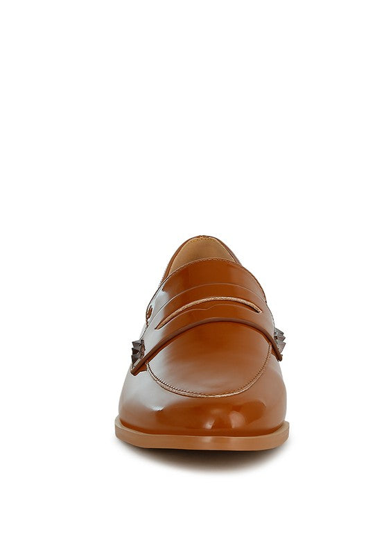 Patent Pleather Penny Loafers