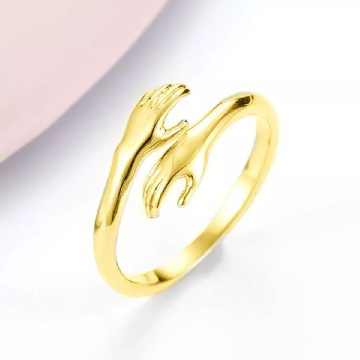 Sterling Silver Hug Bypass Ring - alternate ring view