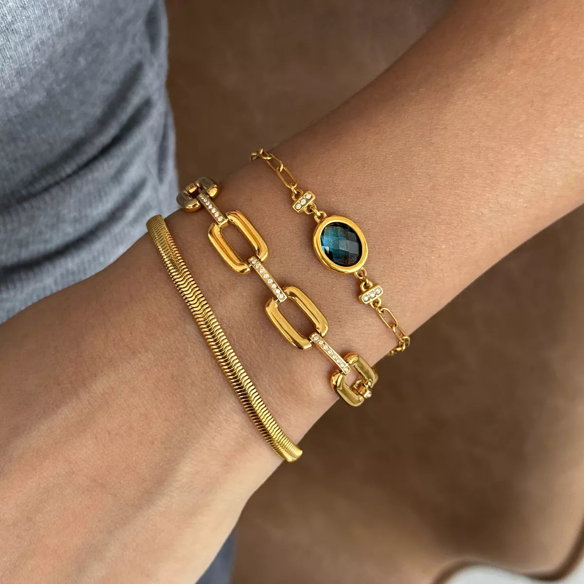 18K Gold-Plated Zircon Bracelet - alternate jewelry view