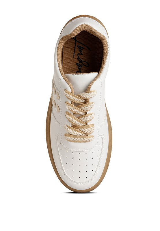 Faux Leather Sneakers