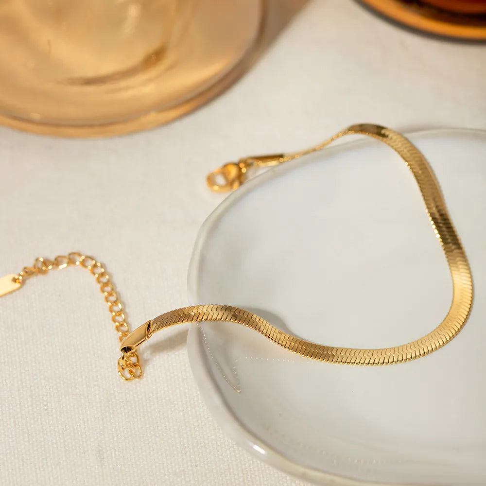 18K Gold-Plated Ankle Bracelet - alternate jewelry view