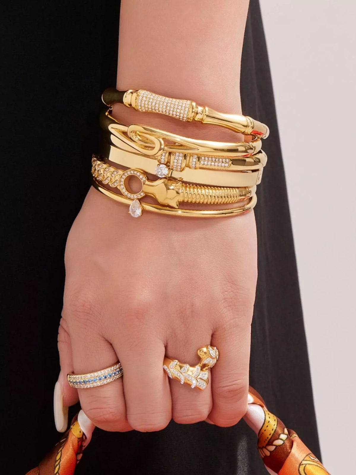 18K Gold-Plated Zircon Bracelet - alternate jewelry view