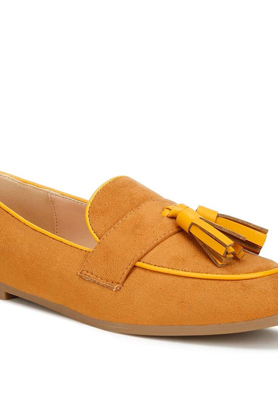 Micro Suede Tassel Loafers