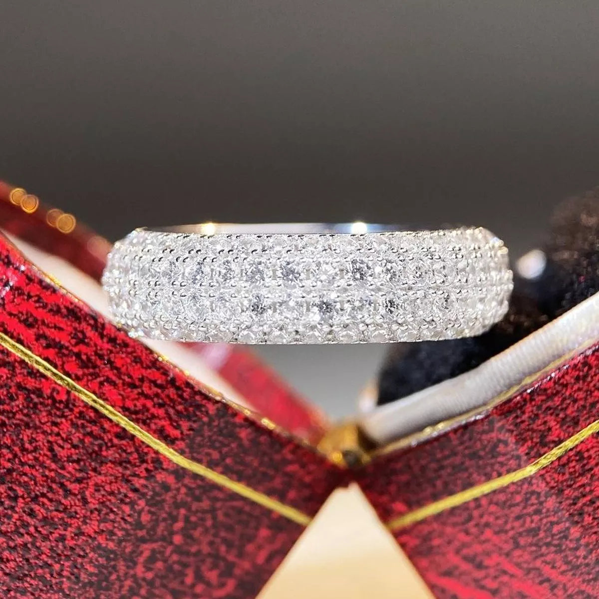 Sterling Silver Zircon Ring in Silver - women's ring