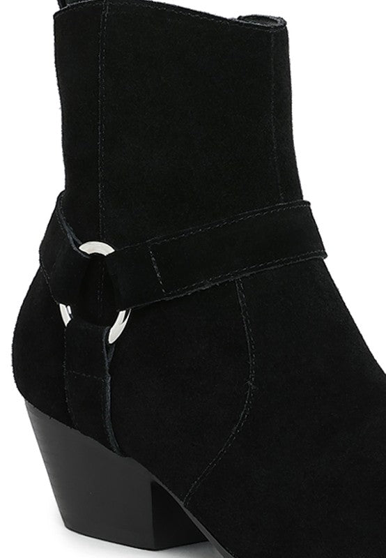 Harness Detail Ankle Boots