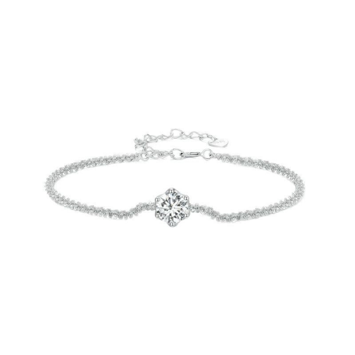 Sterling Silver Zircon Bracelet - alternate jewelry view