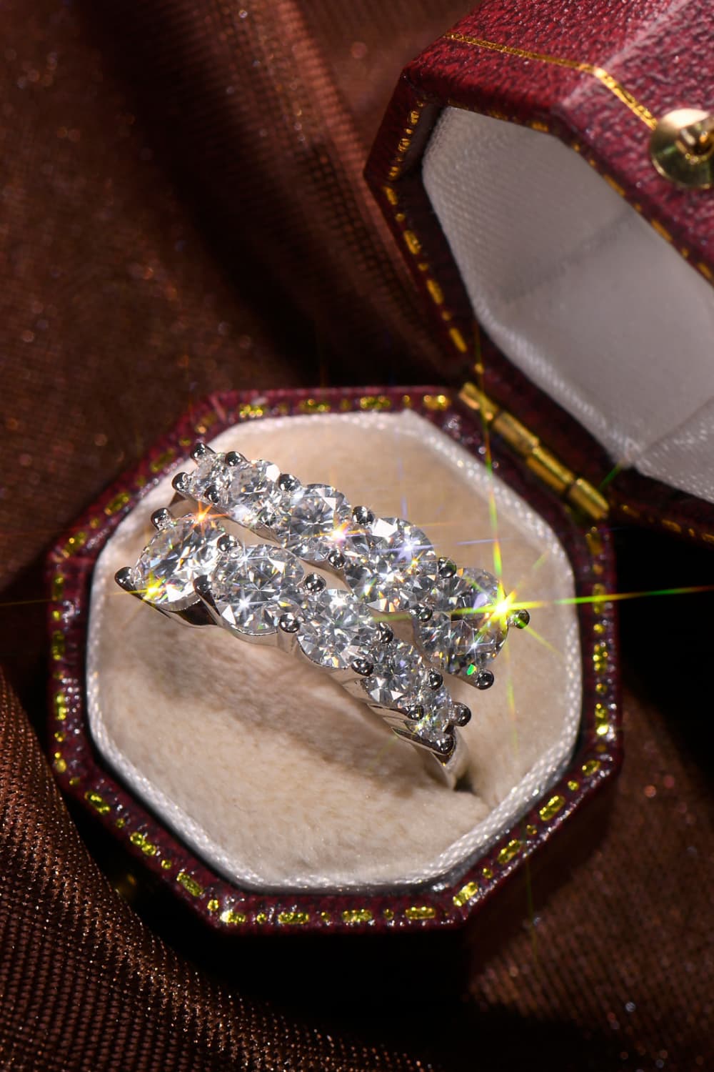 Adored Moissanite Sterling Silver Ring in Silver - women's ring