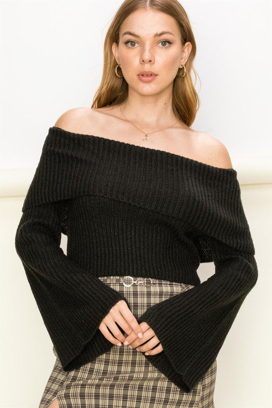 Off-Shoulder Sweater