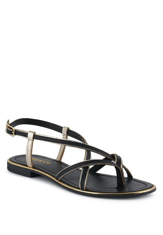 Loop Strappy Flat Sandals