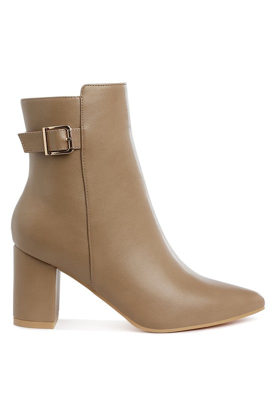 Belt Detail Ankle Boots