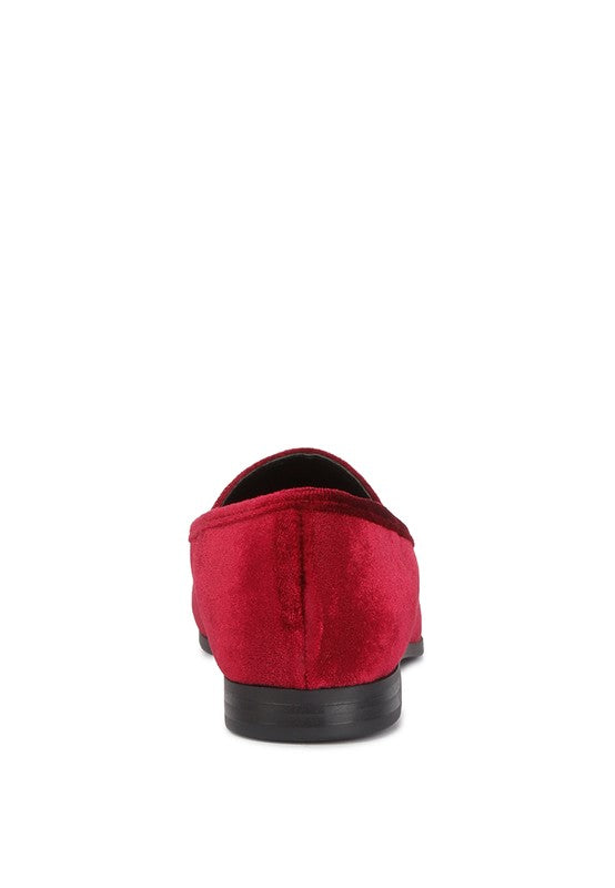 Velvet Horsebit Loafers