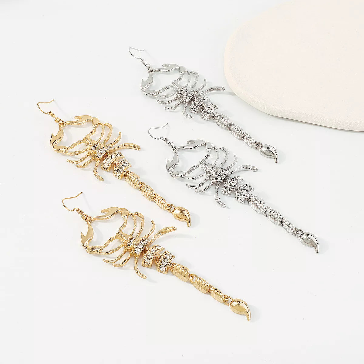 Scorpion Dangle Earrings - alternate earring view
