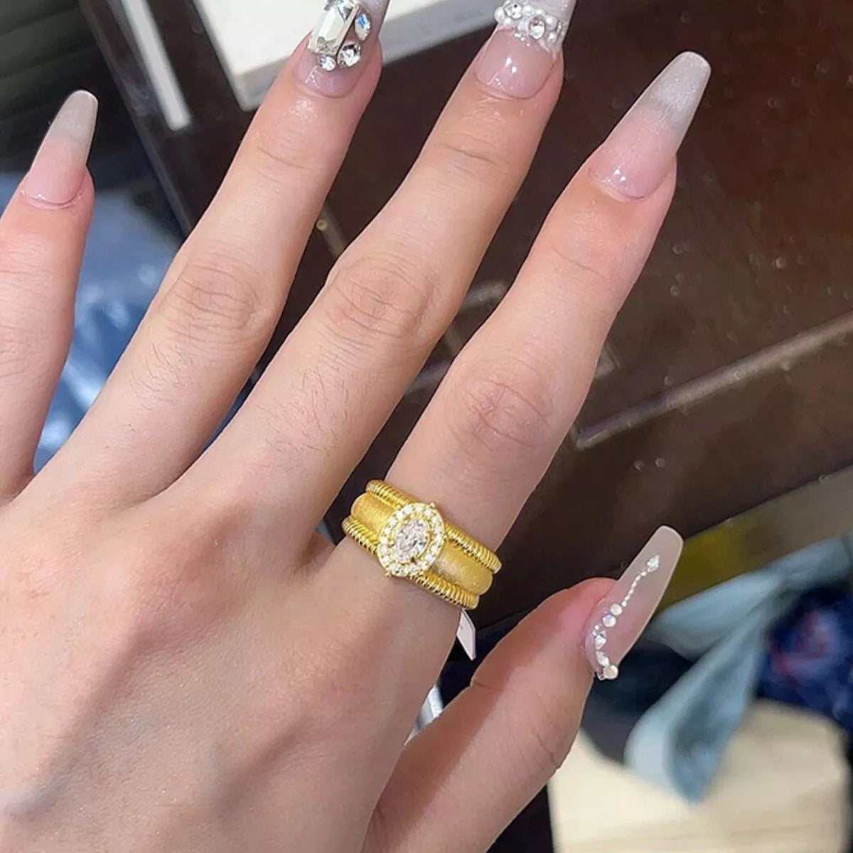 18K Gold-Plated Sterling Silver Ring - alternate ring view