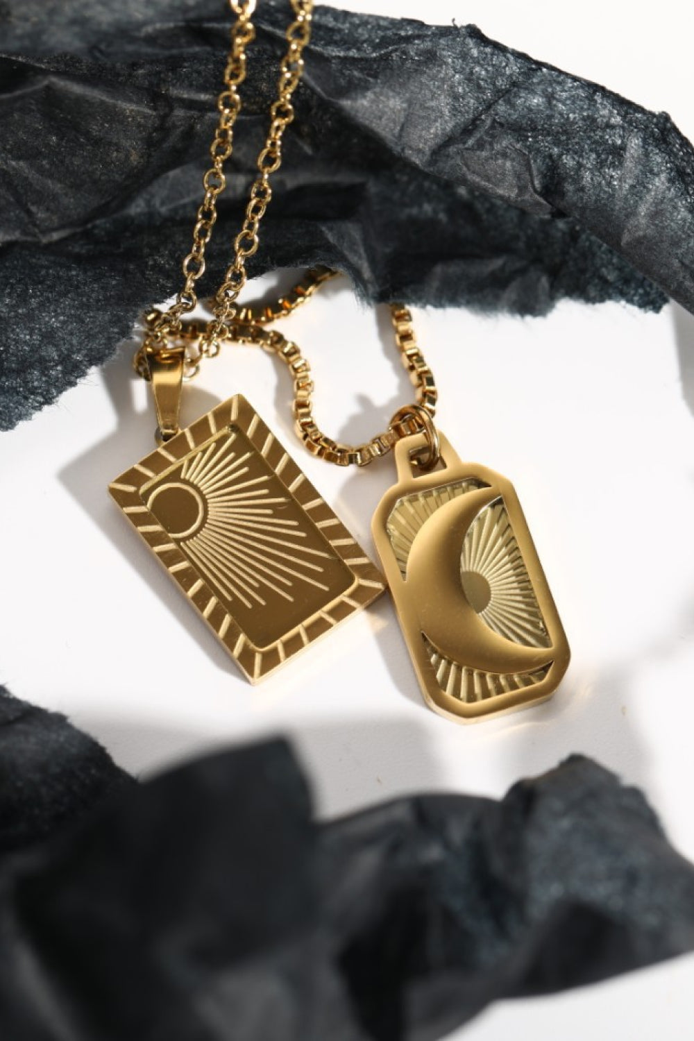 Stainless Steel 18K Gold-Plated Necklace - alternate necklace view