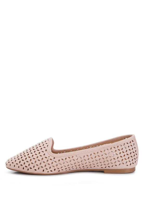 Chic Perforated Ballerinas